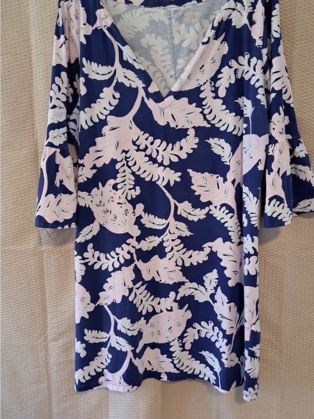 (PLAY CONDITION) Lilly Pulitzer Tosha Dress - Galaxy Blue What The Shell - Picture 3 of 10